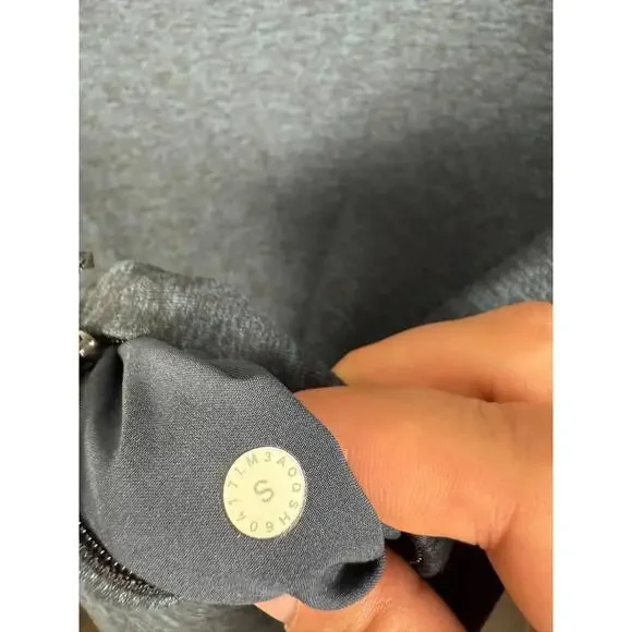 Lululemon Shirt Mens S Small Heathered Blue Surge Warm Long Sleeve Running Train - Picture 3 of 5